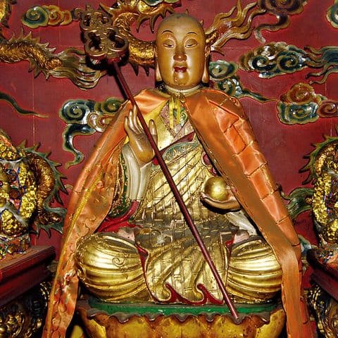 目蓮尊者神像